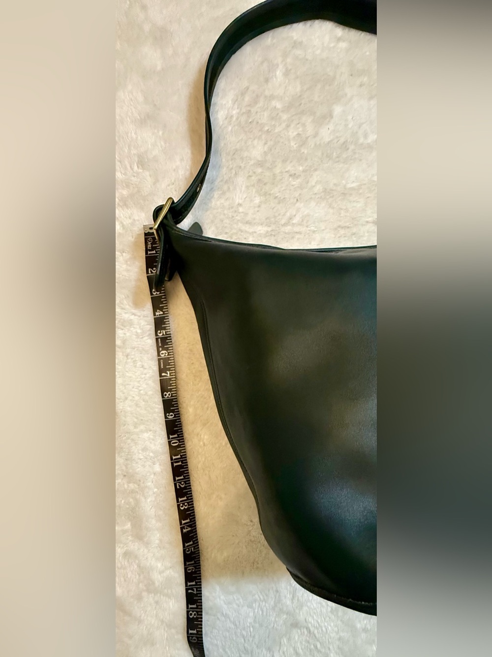 RARE! Vintage Coach Legacy XL Duffle 9085, Bottle Green Leather, Great Condition - Picture 8 of 14